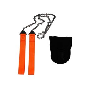 Portable Folding Chainsaw  Outdoor (Color: Orange)